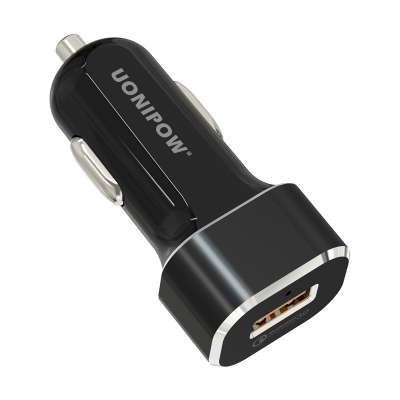 Uonipow Hot Sale Fast Charging Phone USB QC3.0 Car Charger