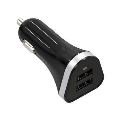 Free sample 5V4.8A 2 USB port car charger for mobile phone fast charging car charger