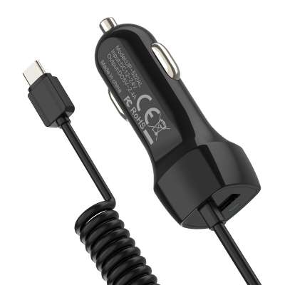 Fast Adaptive Charging One-Port Car Charger with USB Type C Cable for Samsung