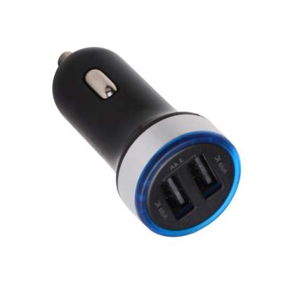 Fast Mobile Phone mini Dual USB Port Car Charger for iphone 8 iphone X