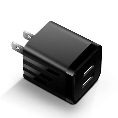 US plug Travel Wall Plug Charger,5V 2Amp Dual Port usb Wall Charger