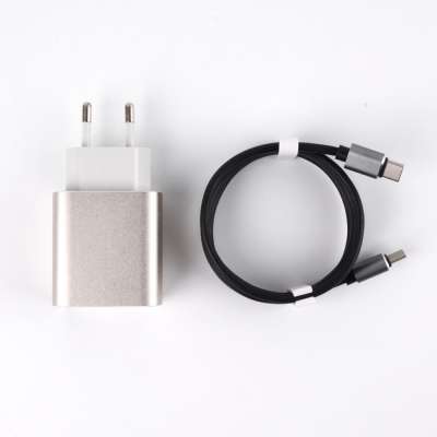 Wall Charger Plug Fast QC3.0 Type-C Charger With 1M Type-C Cable Set Mobile Phone Travel Charger Kit