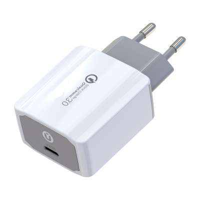 Factory Wholesale Travel AC Adapter Quick Charge 18W QC3.0 USB C Wall charger