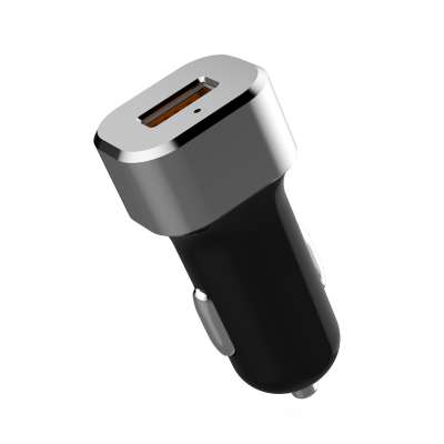 Metal Quick Charge 3.0 Single USB Car Charger Port Support 12V/1.5A;9V/2A;5V/3A Devices