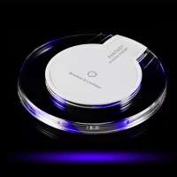 5W Ultra Thin Metal Qi Wireless Fast Charger Charging Mat Pad With Led Display Light For Samsung Galaxy Iphone Xs X Huawei